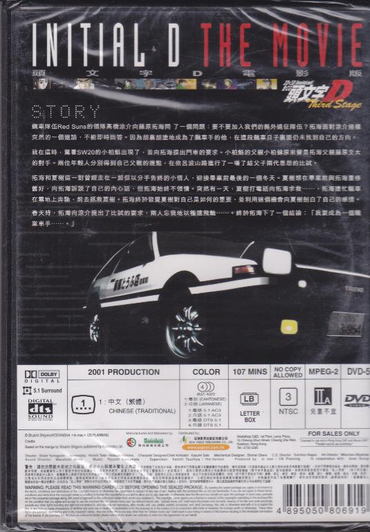 Initial D Third Stage Movie《頭文字D Third Stage》電影版DVD, 興趣