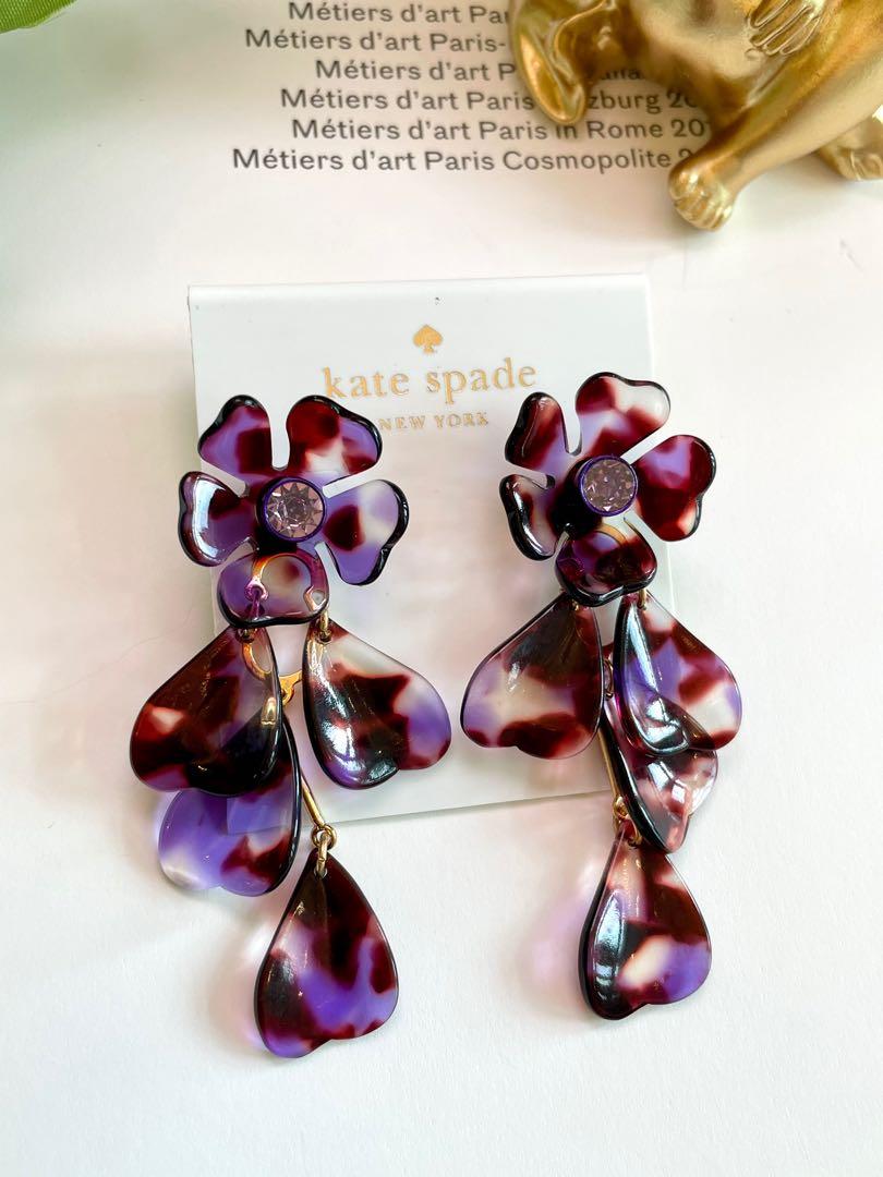 Kate spade purple earrings hot sale