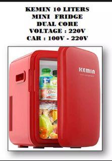 Kemin mini fridge 10L red