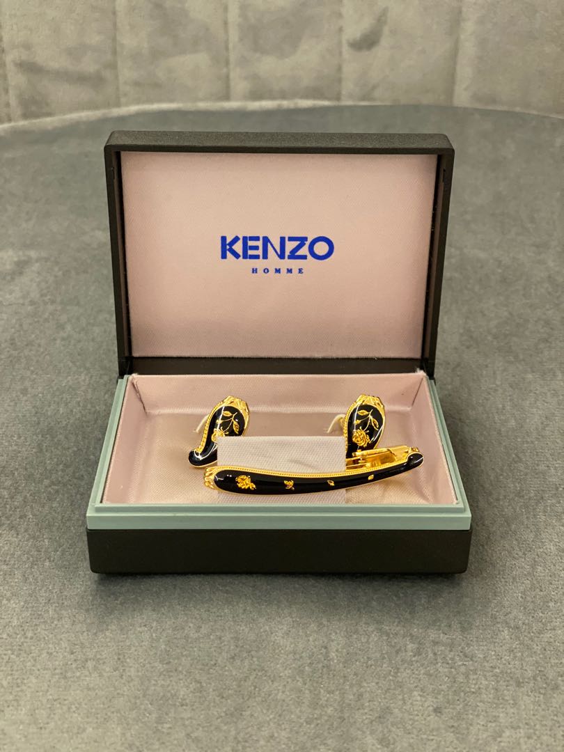 Kenzo cufflinks tie clip Carousell