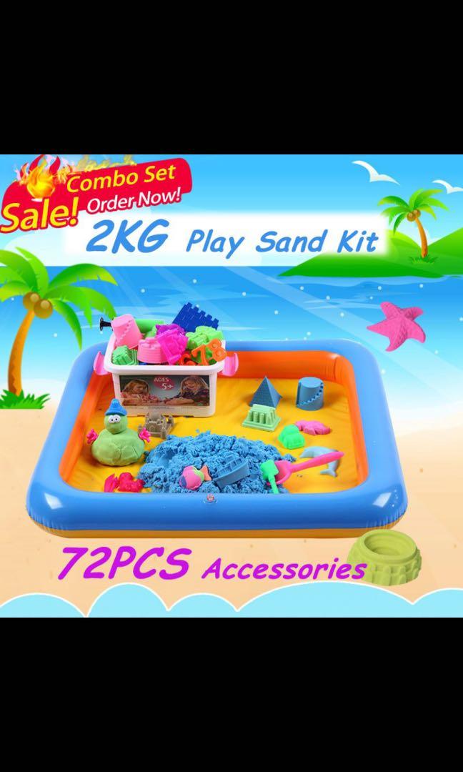 kinetic sand inflatable tray