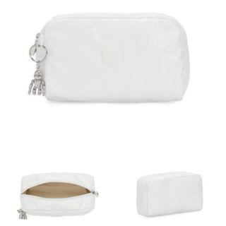 BRAND NEW KIPLING GLEAM POUCH (Make-up/Toiletry) - WHITE (suitable for Christmas Gift under $30)