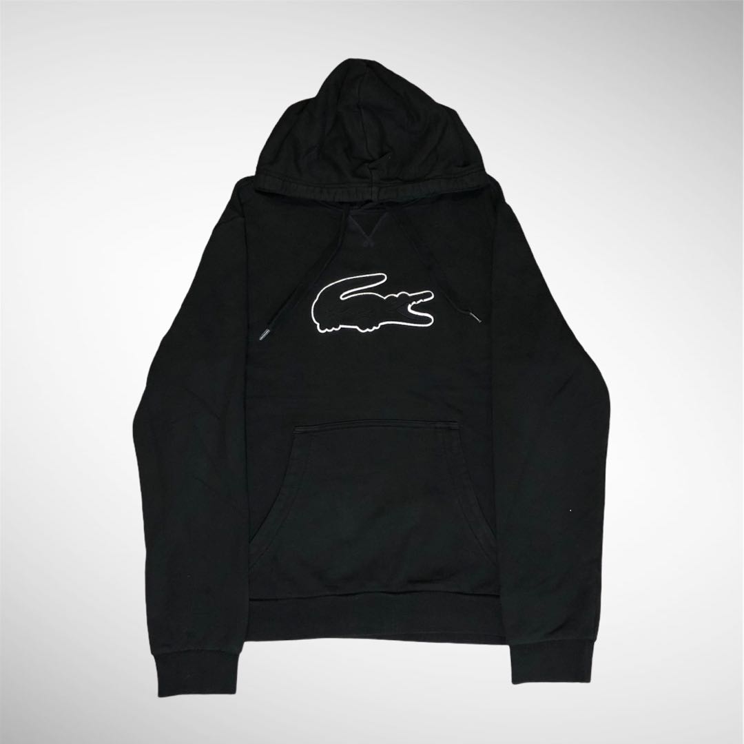 Hoodie lacoste hot sale big logo