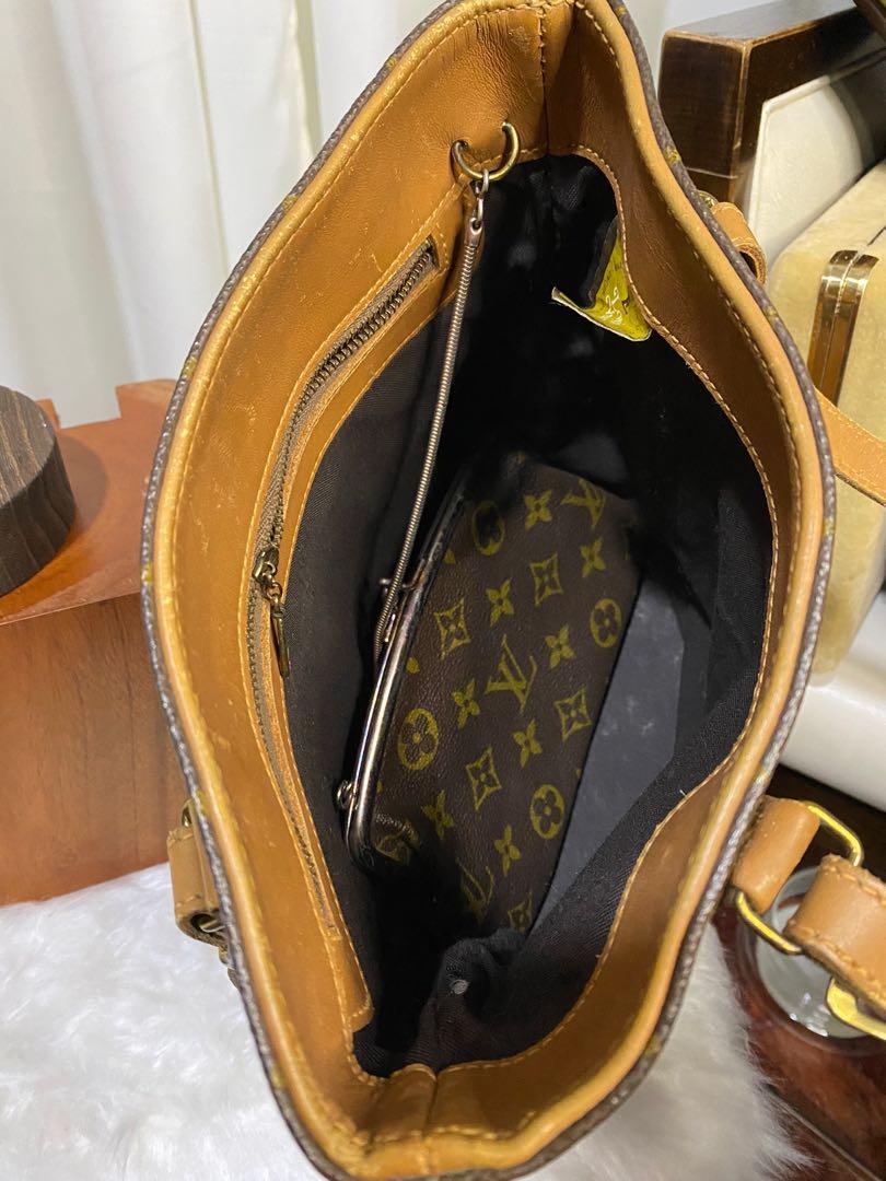 Louis Vuitton Authentic Rare French Co. Bucket Bag w/Cosmetic Bag EUC