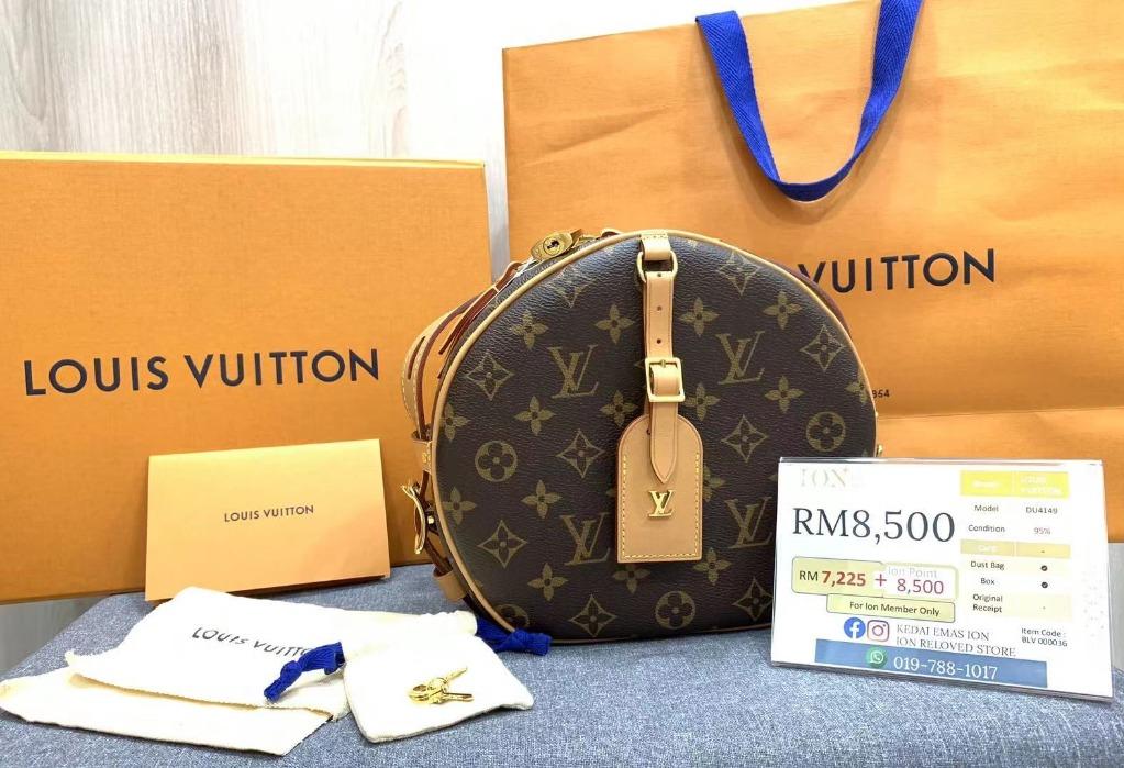 LV M52294 Boite Chapeau Souple Monogram Canvas Bag, Luxury, Bags