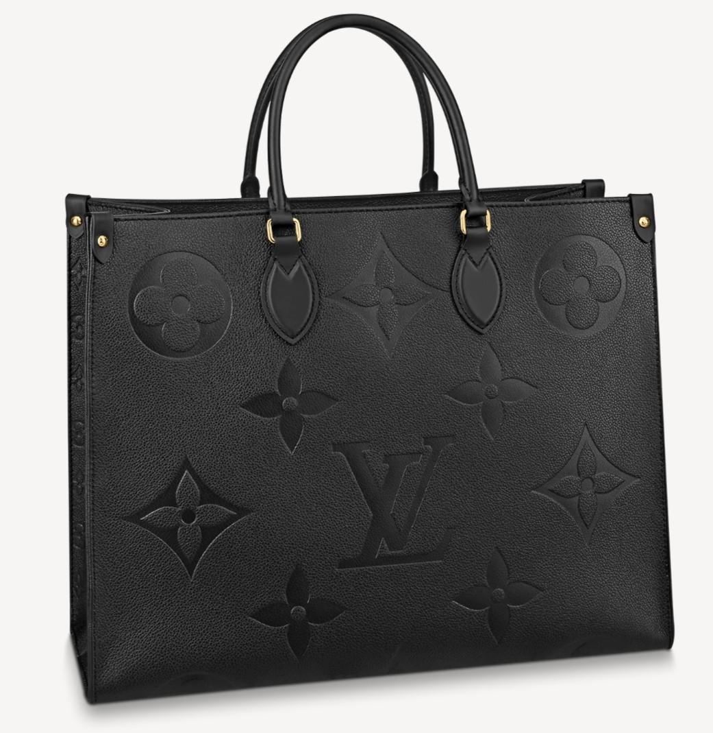 LV On The Go MM Black Leather, Women's Fashion, Bags & Wallets, Purses &  Pouches on Carousell
