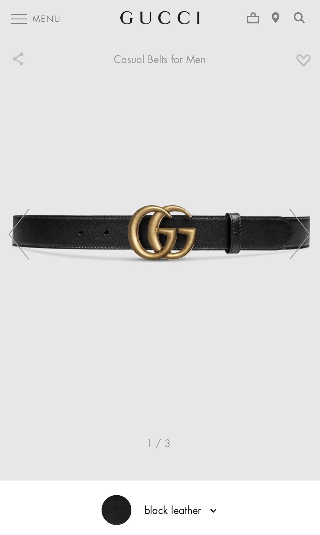 Gucci Belt Size Fashion, Watches Accessories, Belts on Carousell