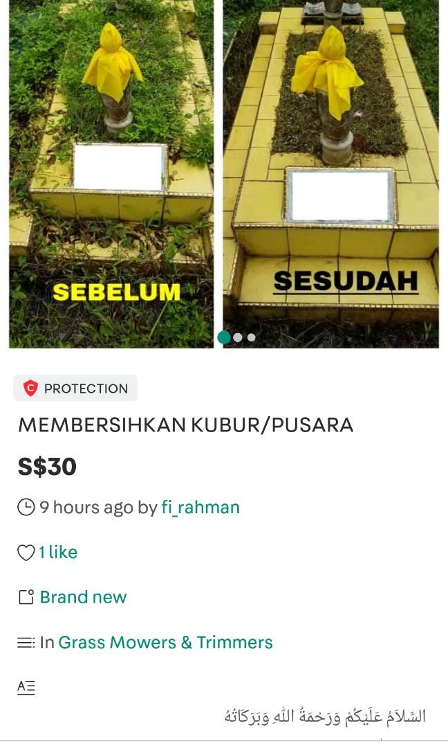 Membersihkan Kubur/Pusara
