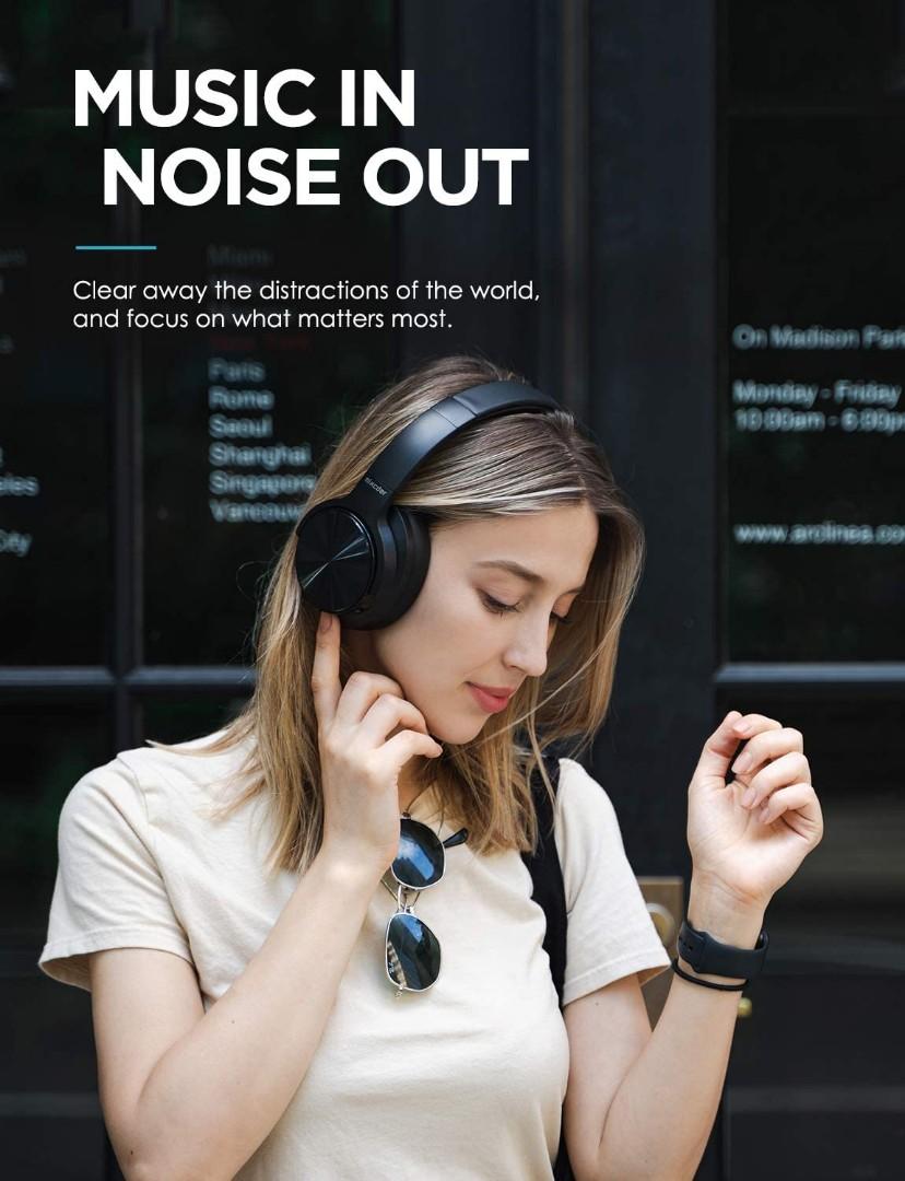 Mixcder E9 Wireless Active Noise Cancelling Headphones Foldable