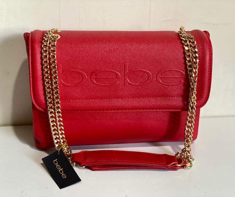 Red top bebe purse