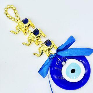 NEW EVIL EYE With Elephants Door Hang/decor  The evil eye brings good luck and protects your home from any ill-will that could otherwise have a negative effect on your well-being or your life in general.  2 pcs available  P1,000 each