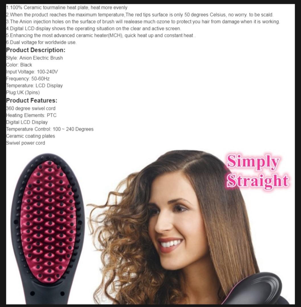 Simply straightener online electric hair straightener