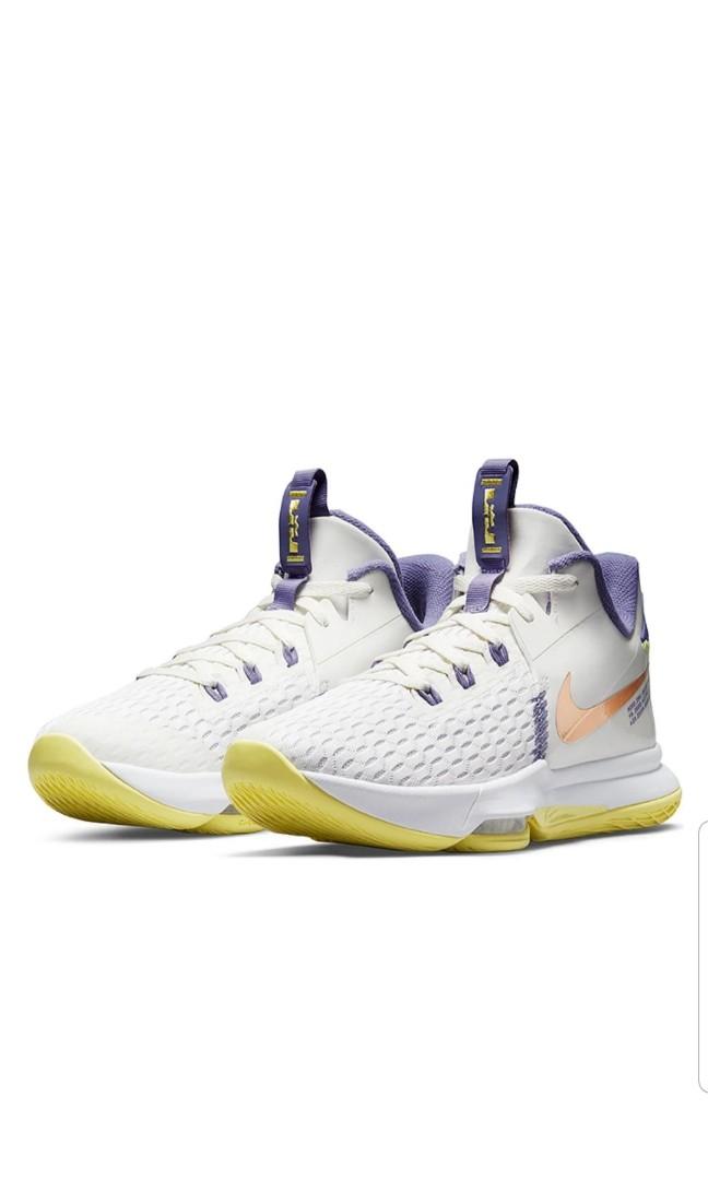 Nike Lebron Witness 5 (Witness V) Pastel Lakers (BTS), Men