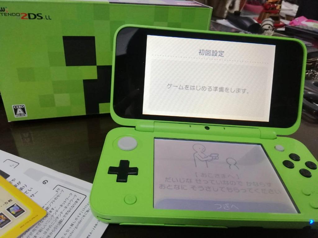 Nintendo 2ds Ll Minecraft Creeper Limited Edition Video Gaming Video Game Consoles Nintendo On Carousell