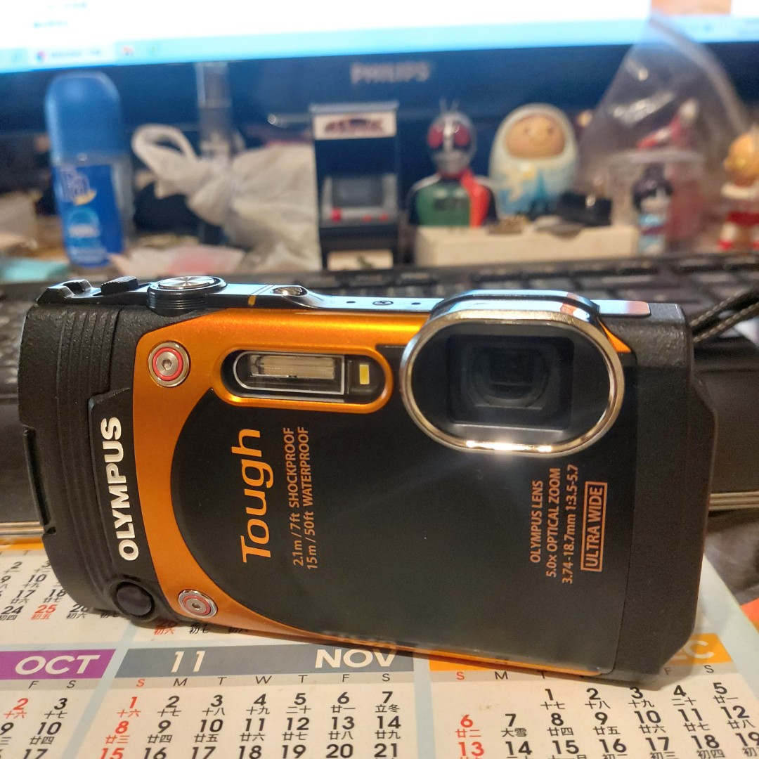 Olympus Stylus TG-860 Tough 自拍神器落海水著版, 攝影器材, 相機