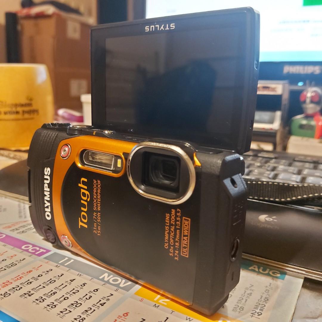 Olympus Stylus TG-860 Tough 自拍神器落海水著版, 攝影器材, 相機