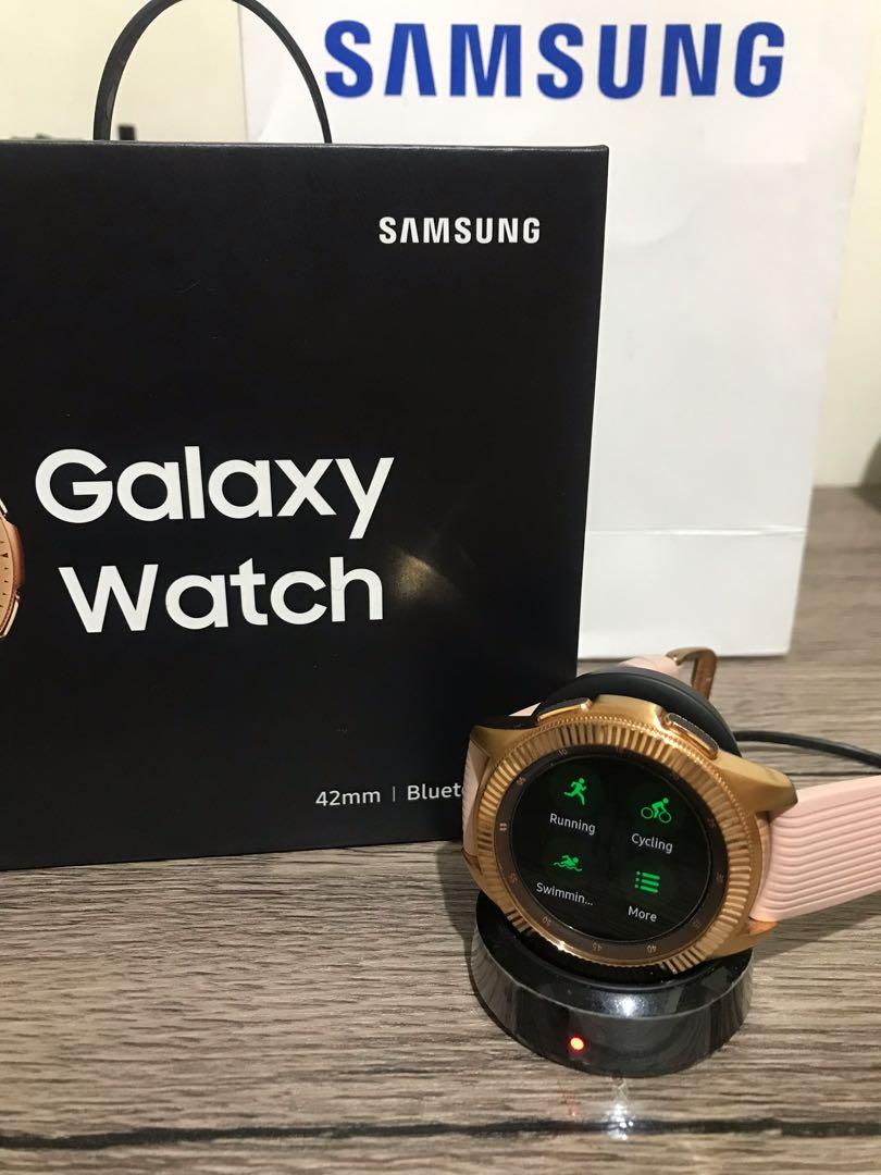 Original Samsung Galaxy Watch Rose Gold 42mm, Women's Fashion, Watches