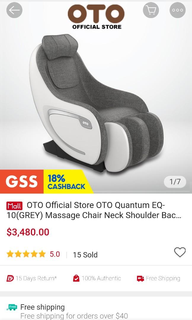 OTO Quantum Advanced Full Body Massage Chair Health Nutrition
