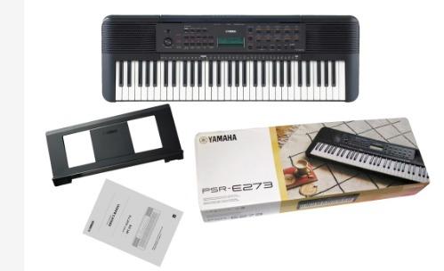 Portable E273 Piano/Keyboard w/ Free Adaptor (Category: Musical Instruments) located in Manila. Submitted by sportshubb (Listing ID 1097219533, Image 2). Description: Portable E273 Piano/Keyboard w/ Free Adaptor 12,700 W/ Double Xstand W/ Sustain pedal W/ bag 61-key, 384 voices + 17 drum/sfx kits LCD display Number of preset styles: 143 Number of song preset: 112 entry-level Portable Keyboard featuring a wide variety of sounds and functions the P