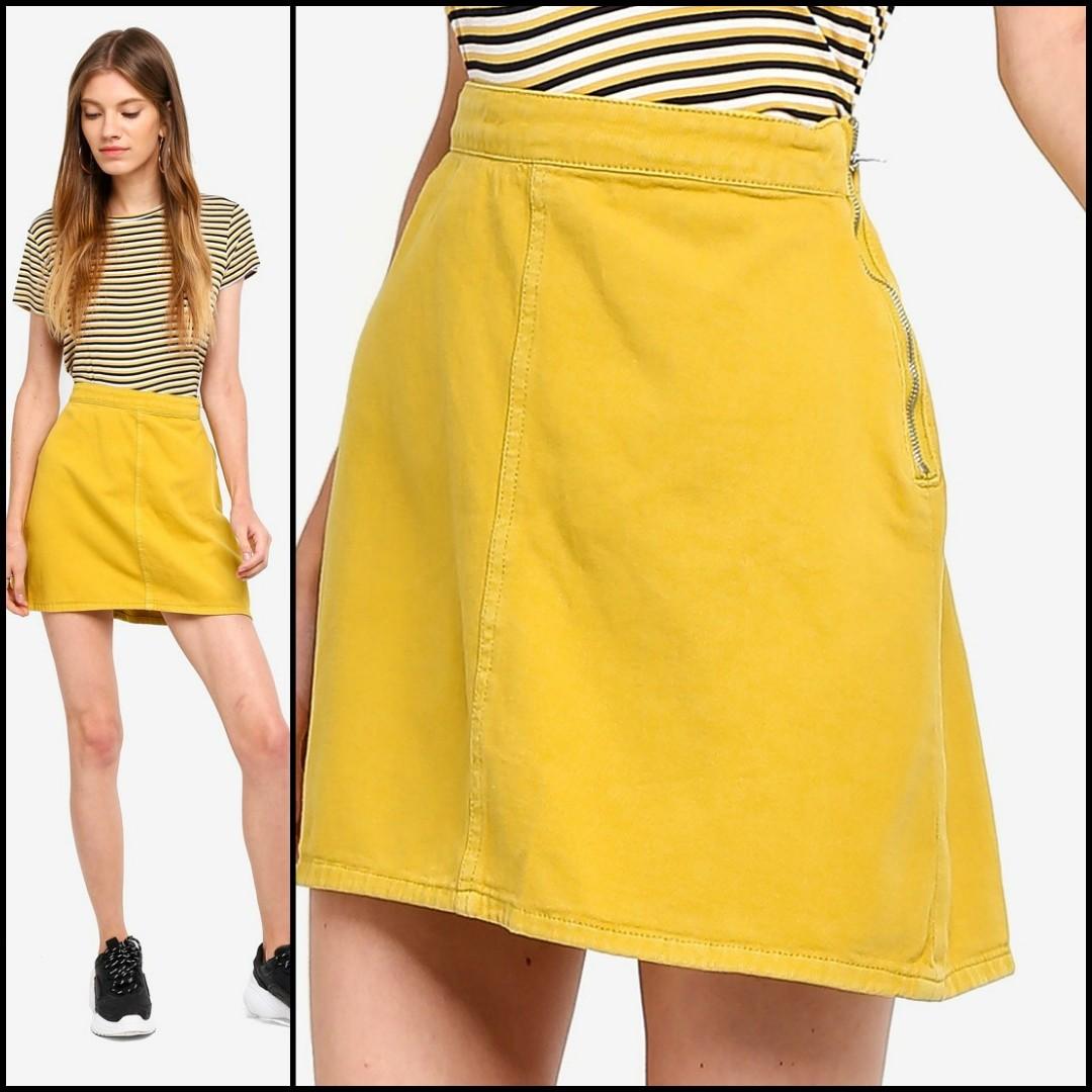 mustard skirt cotton on