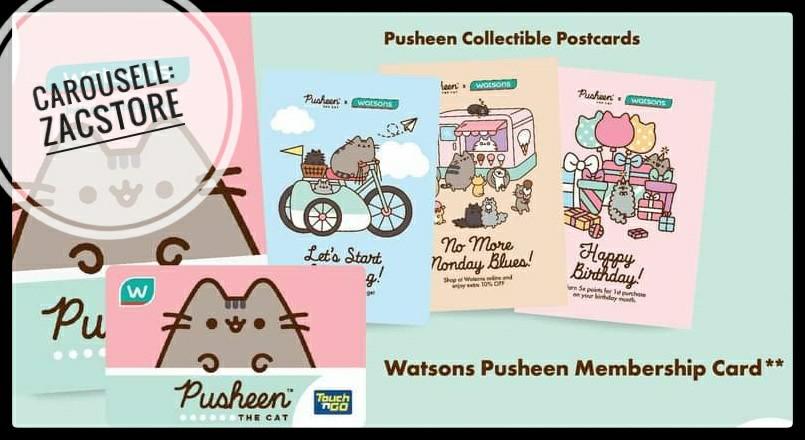 Pusheen The Cat Watson Touch N GO Card, Beauty & Personal Care, Hands ...