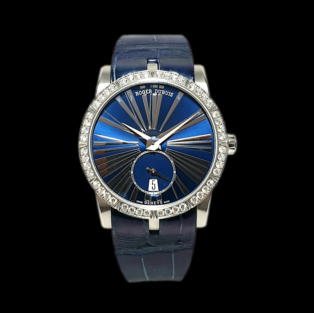 Roger Dubuis Excalibur 36 Ladies Model in Stainless Steel Blue