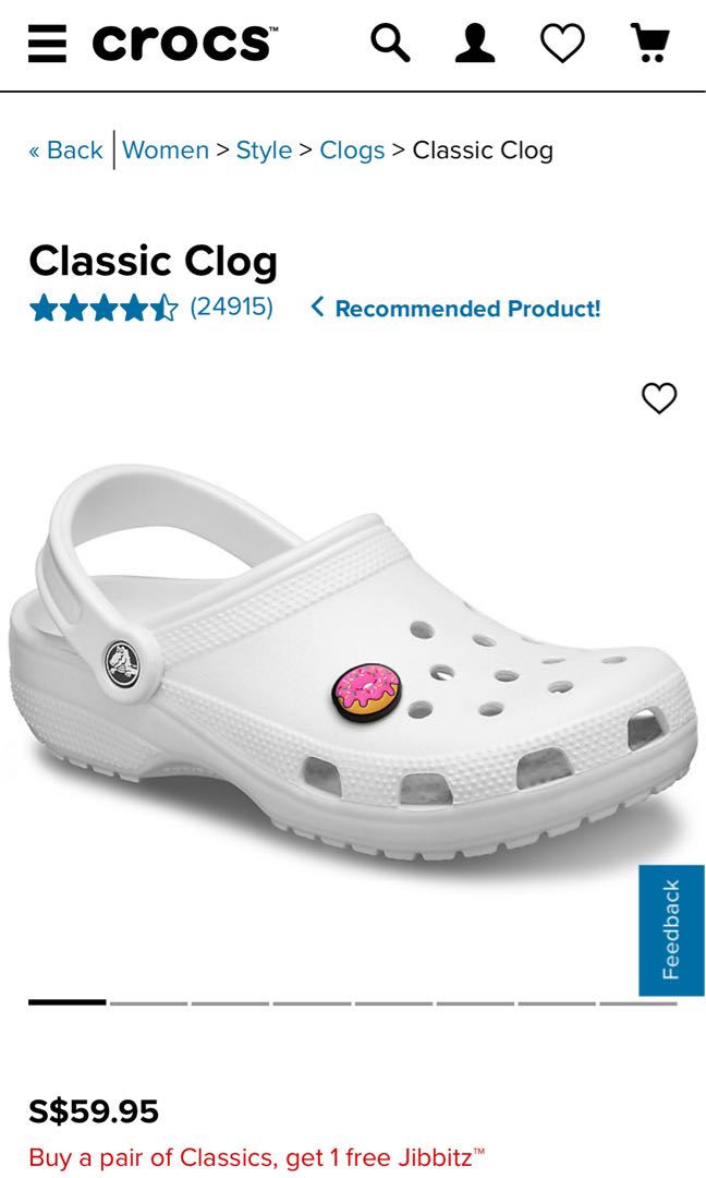 size 12 crocs white Men s Fashion Footwear Flipflops and Slides