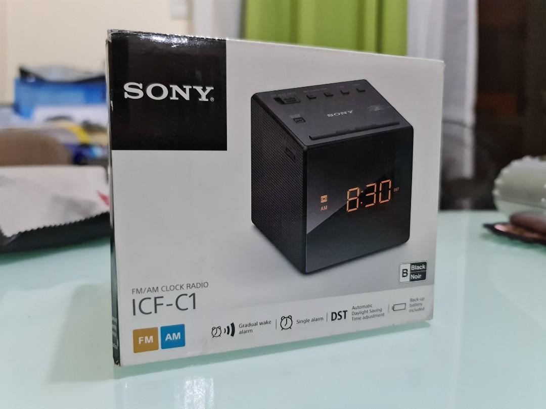 Sony ICFC1 radio alarm clock, Furniture & Home Living, Home Decor