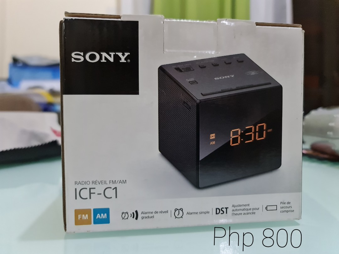 Sony ICFC1 radio alarm clock, Furniture & Home Living, Home Decor