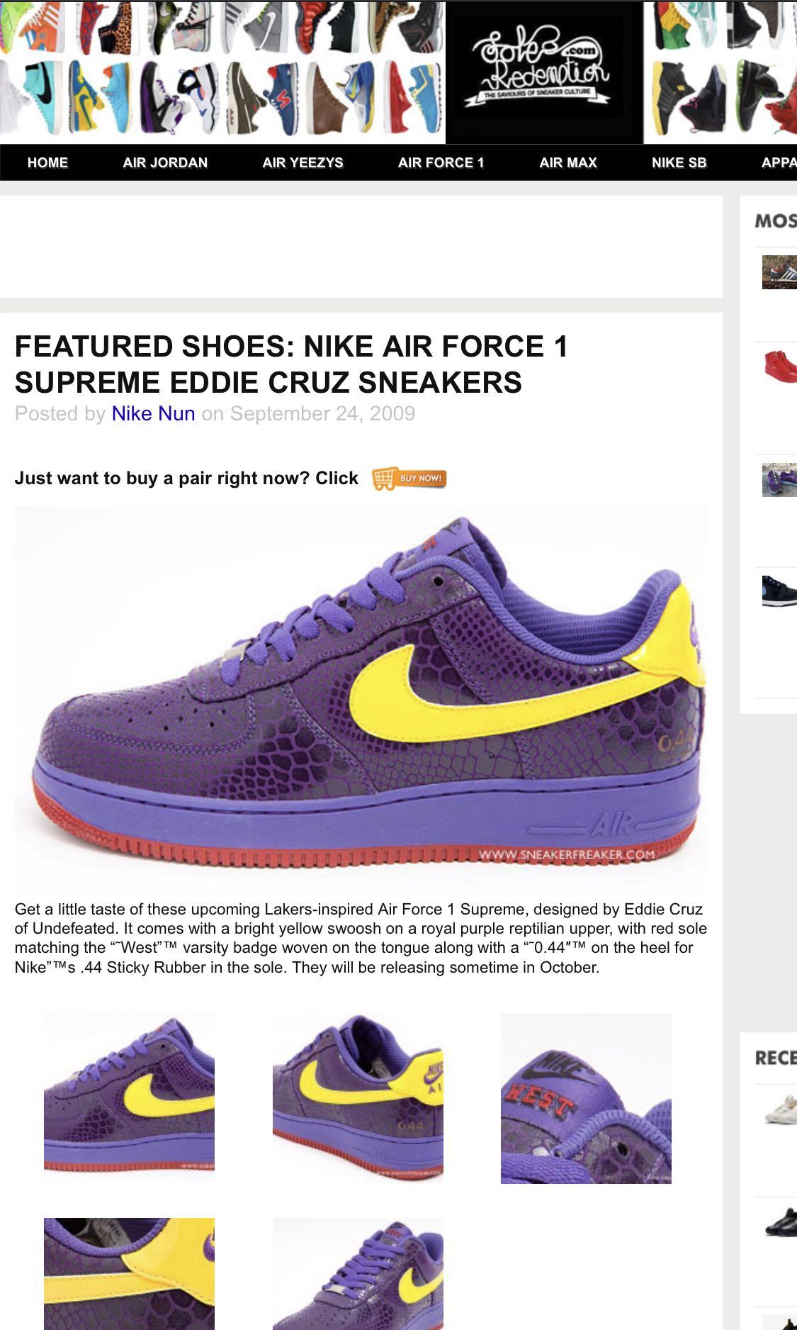 Air force cheap 1 eddie cruz
