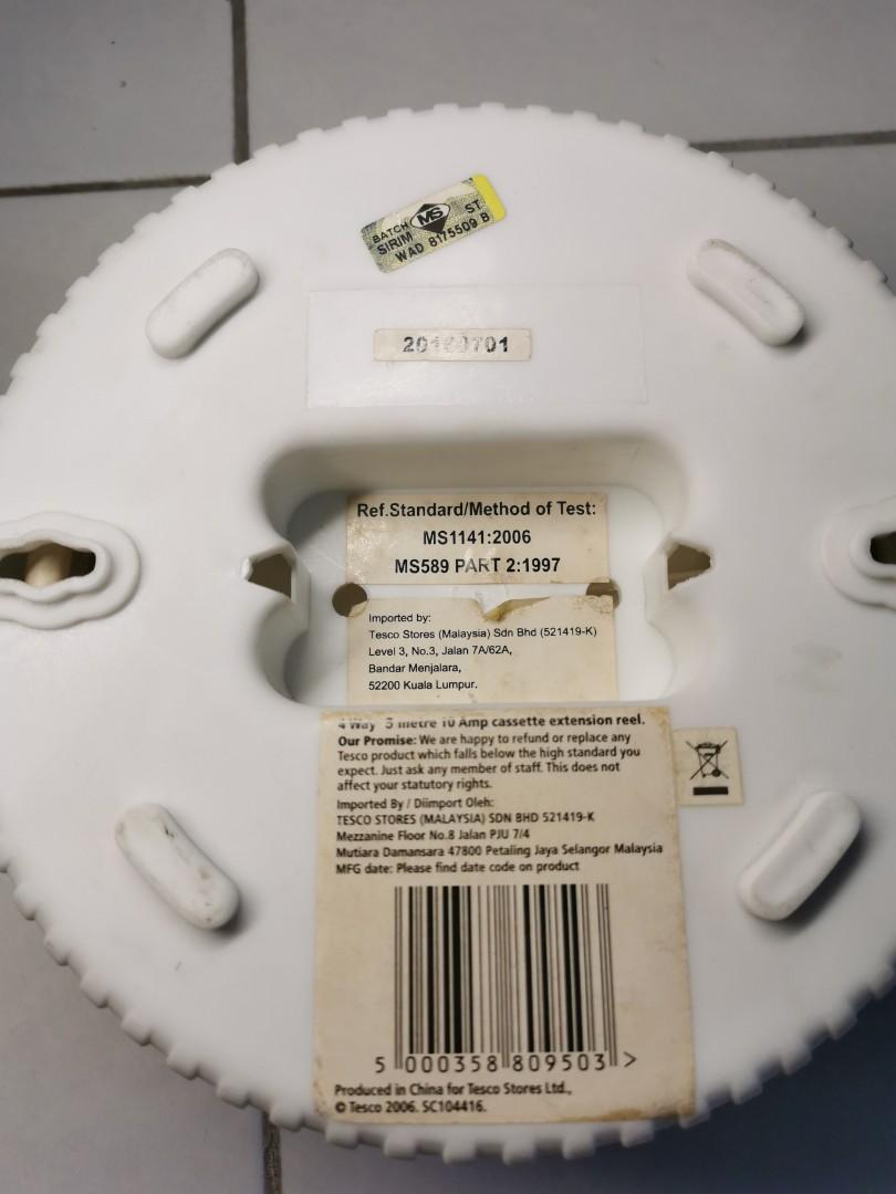 Tesco reel extension 4 plugs 5 meter SIRIM certified, Health