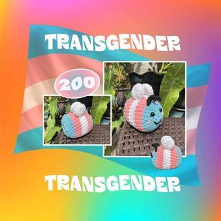 Transgender Bee Plushie Pride Crochet