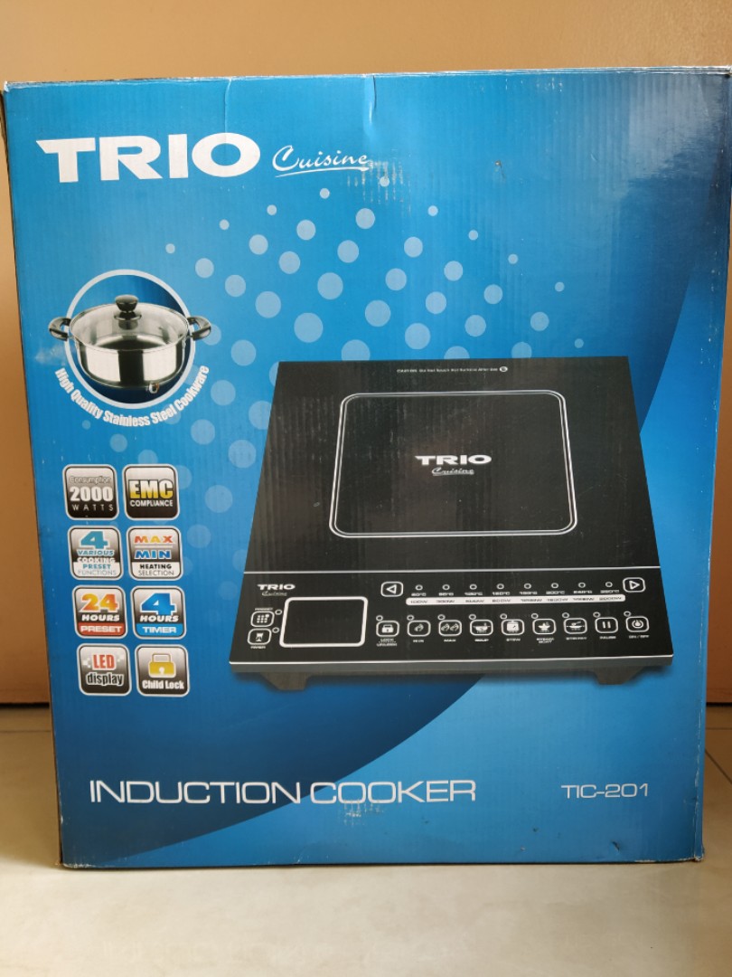 Trio induction hot sale cooker