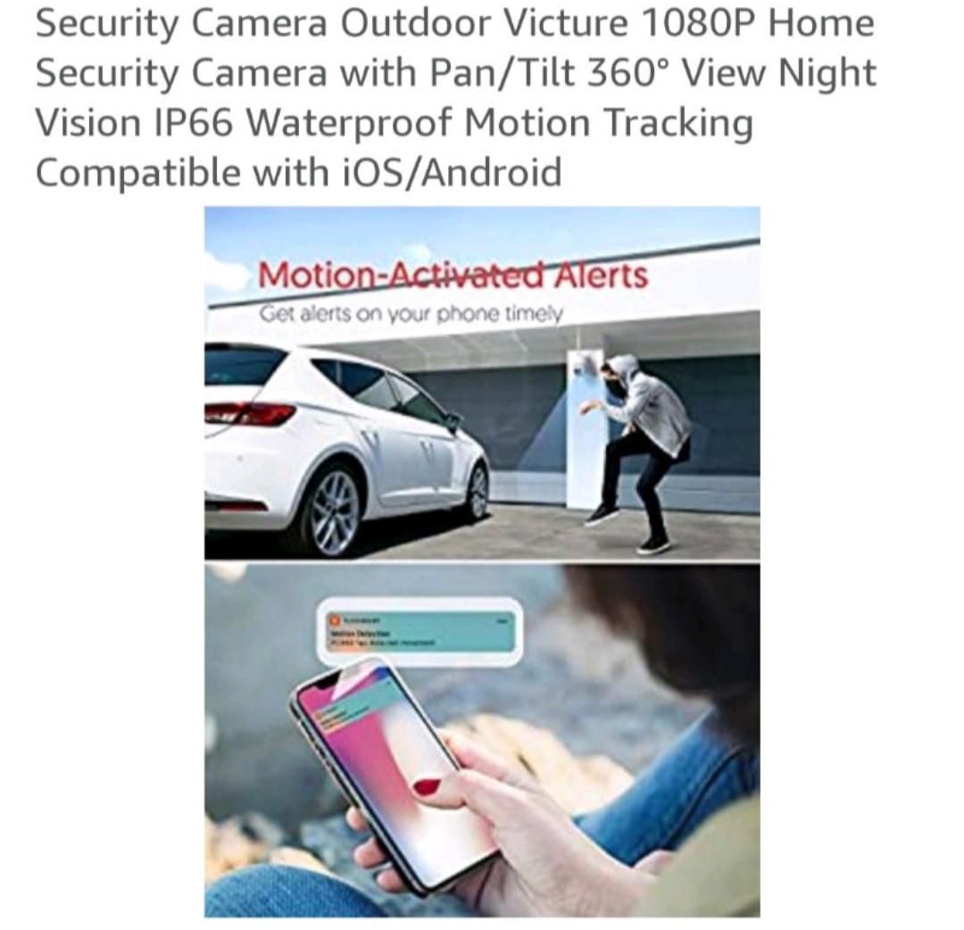 VICTURE PC660 WIRELESS SECURITY CAMERA, Furniture & Home Living