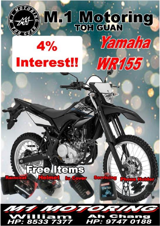 Yamaha wr 155 downpayment and monthly sale