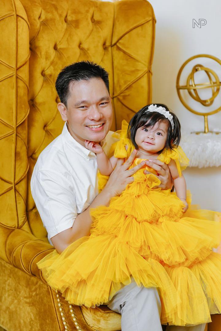 Yellow dress for 1 year old top