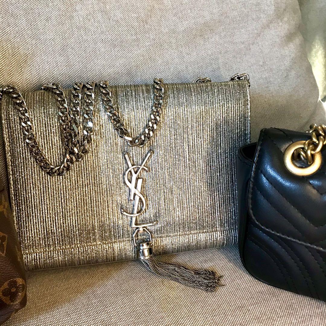 Ysl silver handbag online