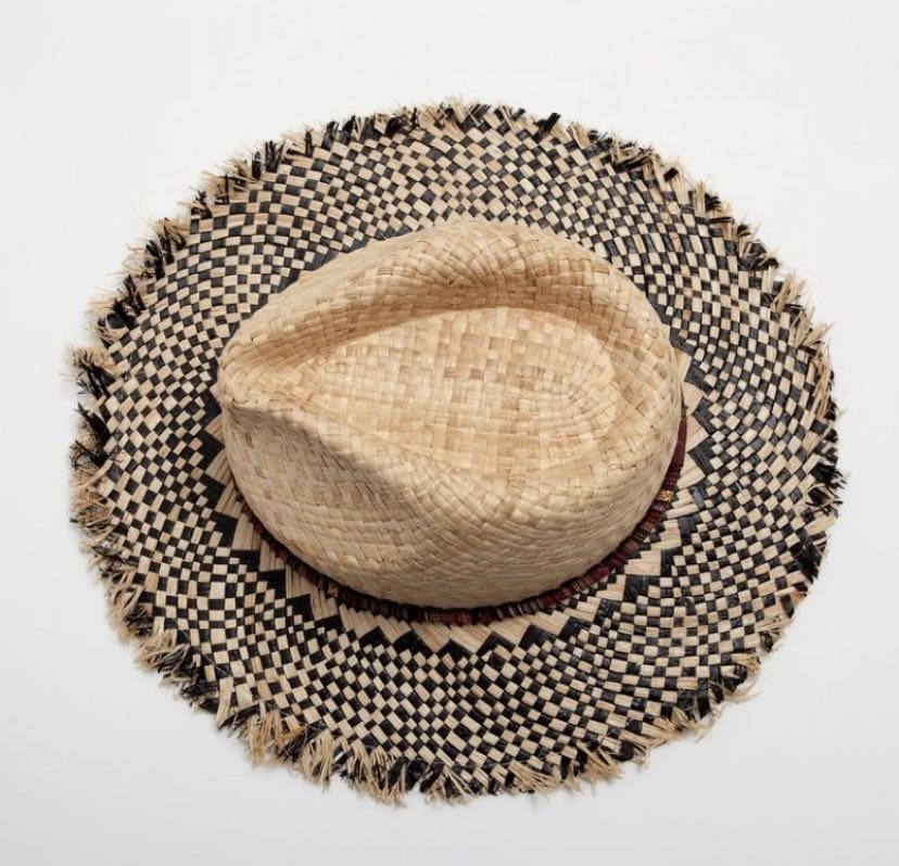 Zara Straw Black Hat, Fesyen Wanita 