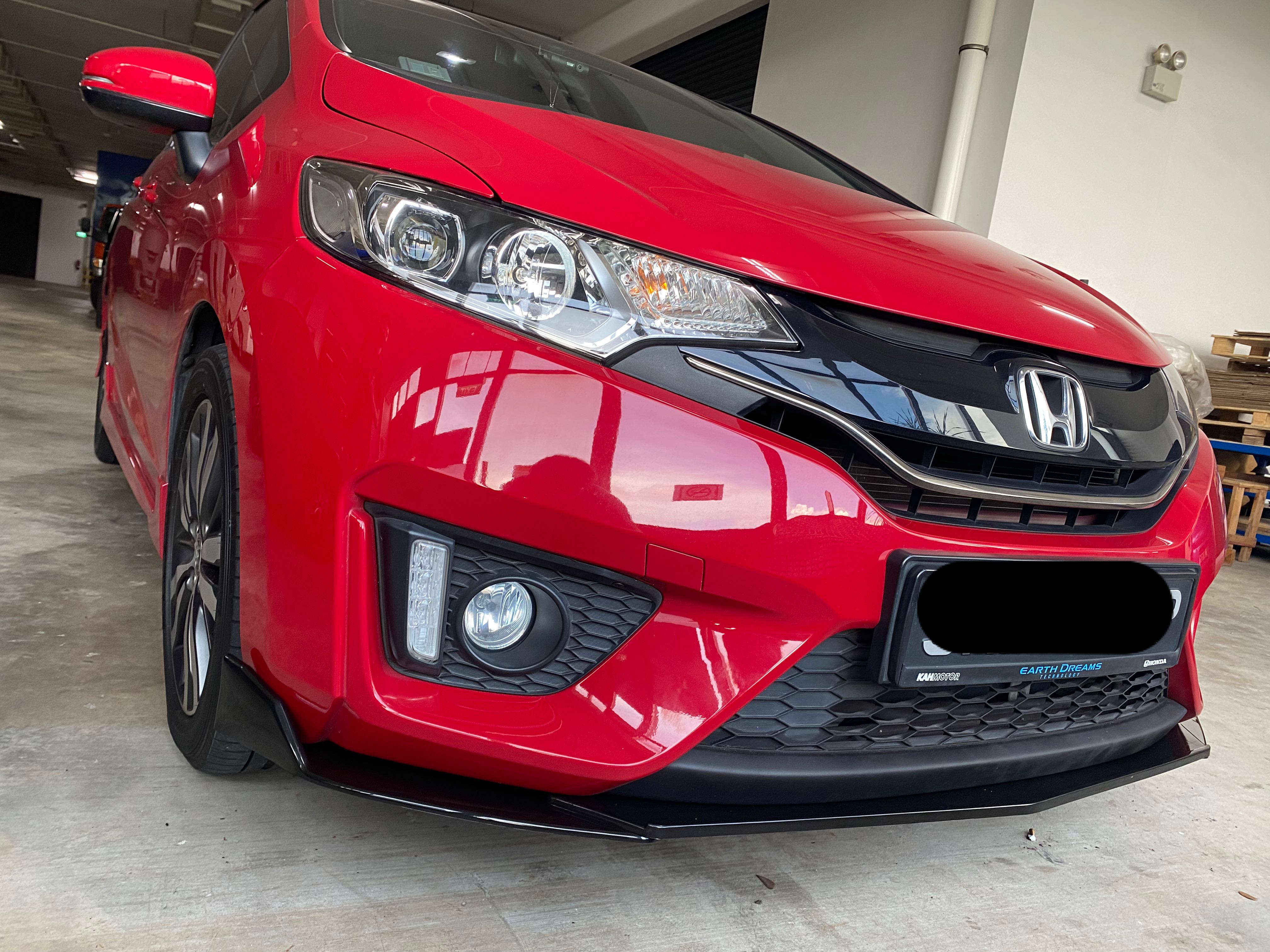 68 + install Universal Front Lip for Jazz/Fit, Car Accessories