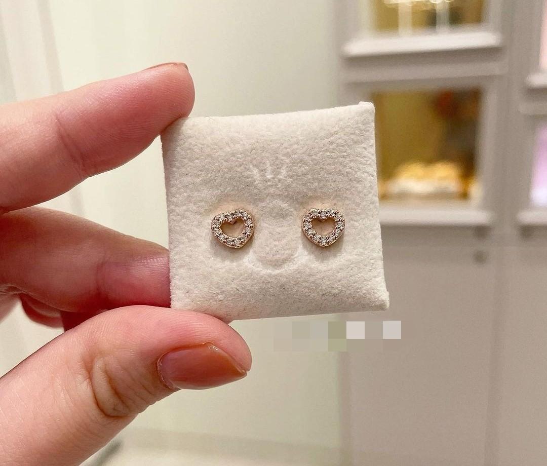 SALE PANDORA ROSEGOLD OPEN HEART STUD EARRING ORIGINAL