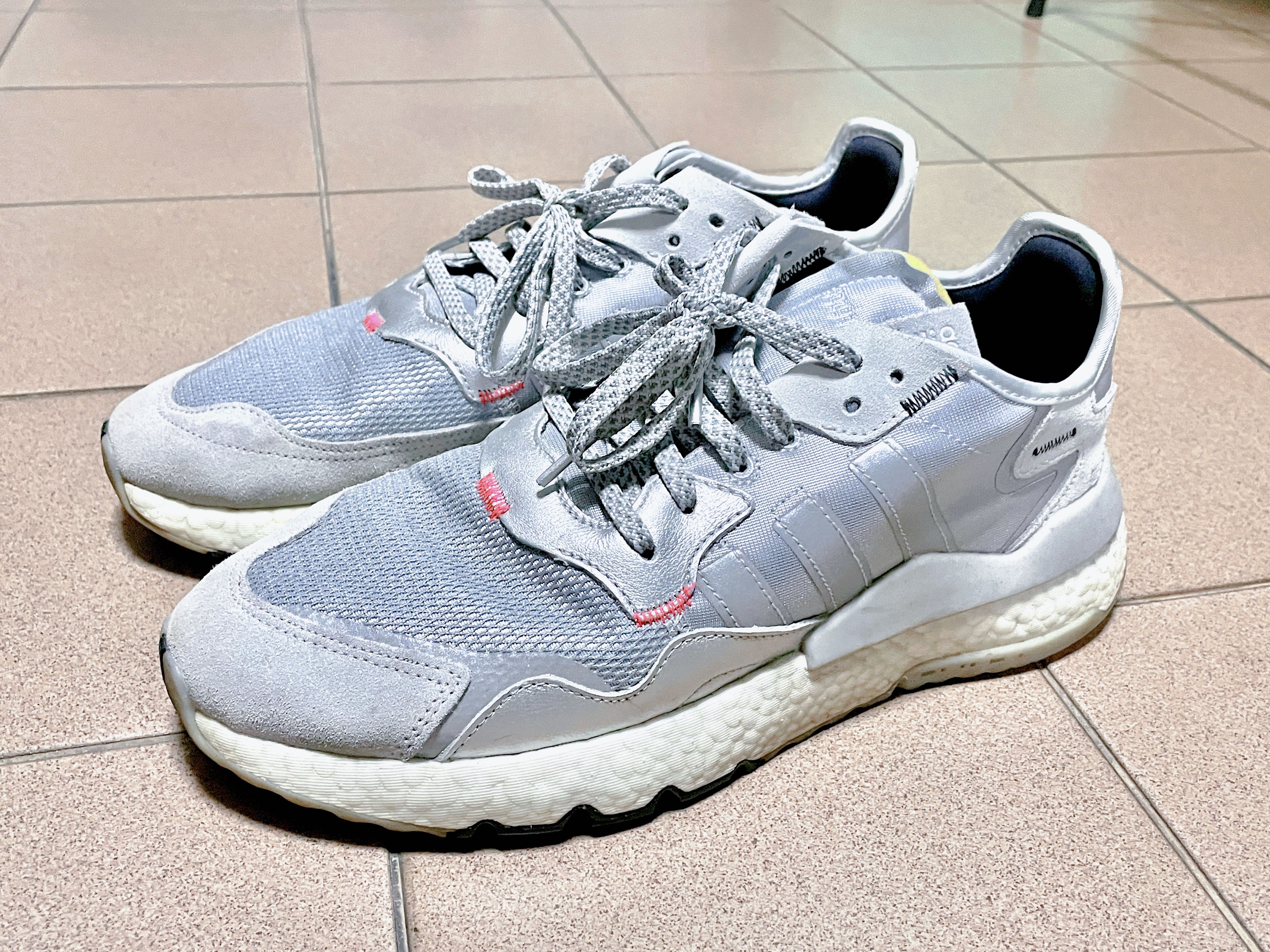 adidas ORIGINALS Nite Jogger Shoes Men Silver EE5851 Men s Fashion Footwear Sneakers on Carousell