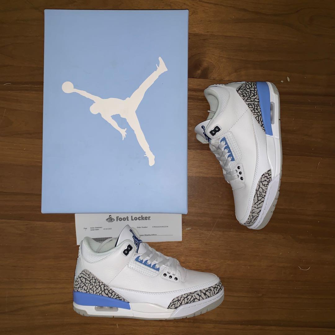 footlocker jordan 3 unc