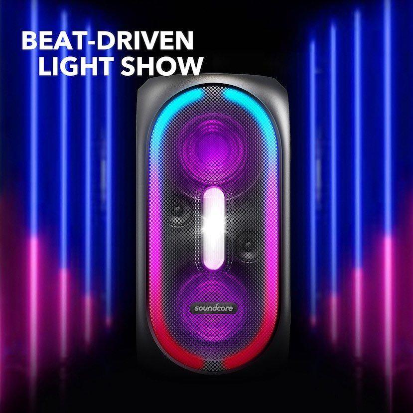 Anker SoundCore Rave 節拍光效160W派對藍牙喇叭, 音響器材, Soundbar、揚聲器、藍牙喇叭、耳擴 - Carousell