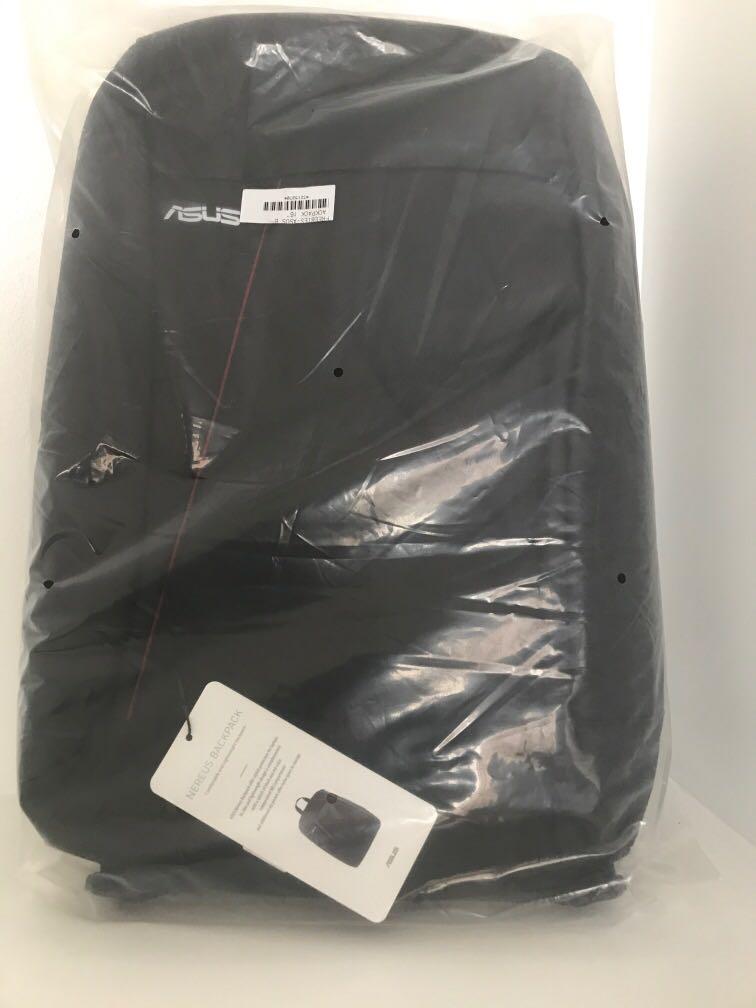 Asus laptop backpack (Category: Backpacks) located in Angeles City. Submitted by jampebbles (Listing ID 1097423043, Image 1). Description: Sealed and brand new.