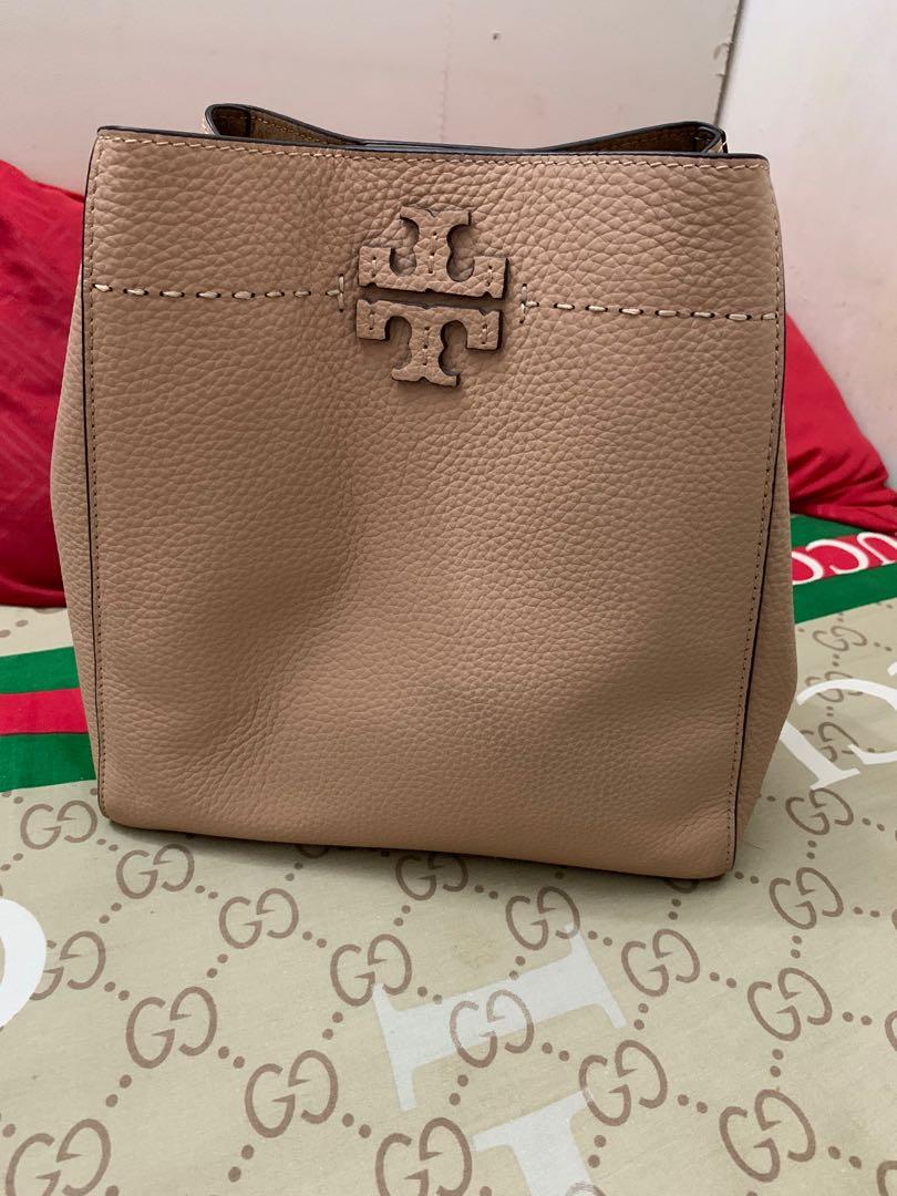 Tory burch mcgraw best sale tote devon sand
