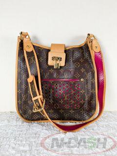Louis Vuitton Limited Edition Pink Perforated Musette Shoulder Bag