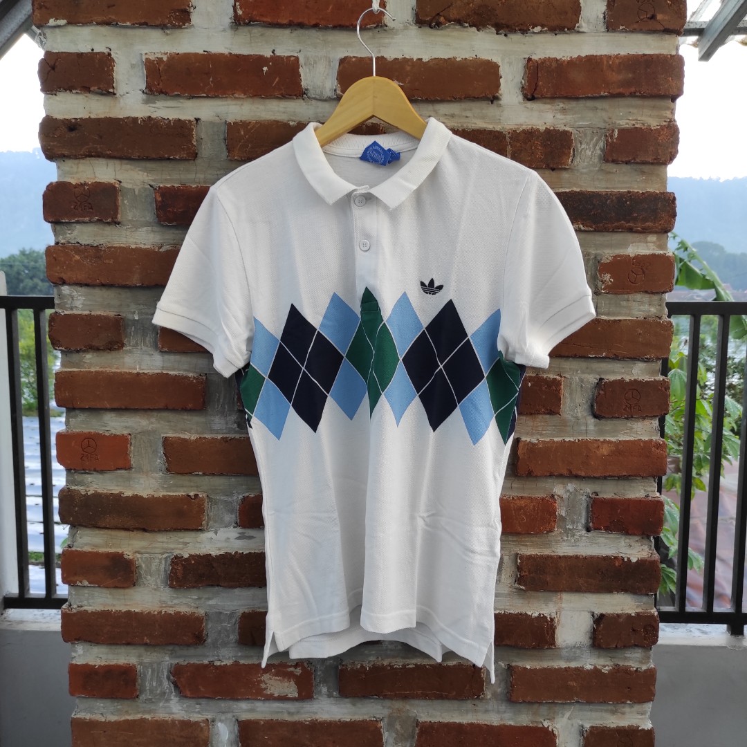Adidas argyle polo shirt online