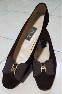 Bally Shoes Jemenes Brown Suede Bow Loafers
