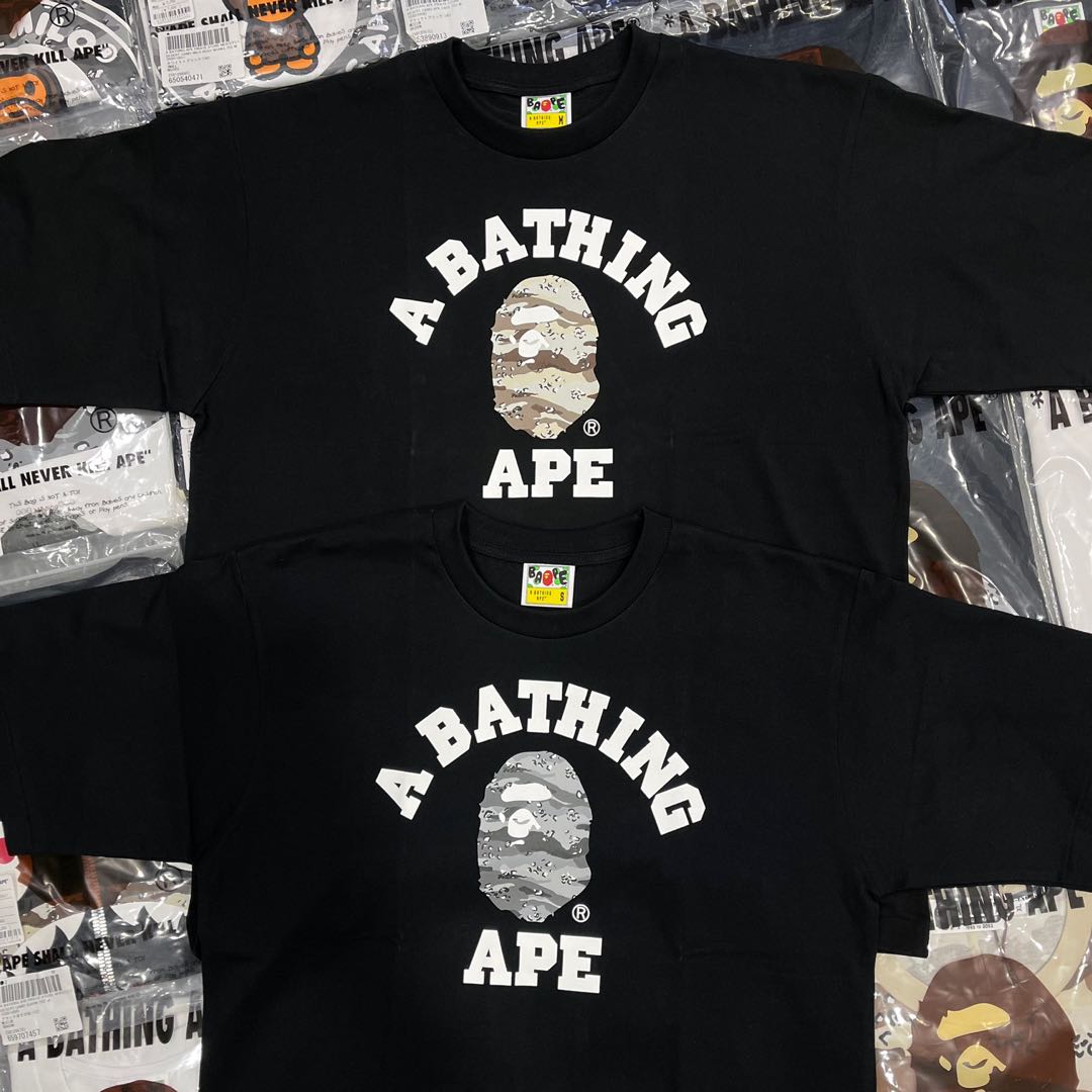 BAPE DESERT CAMO COLLEGE RELAXED TEE 