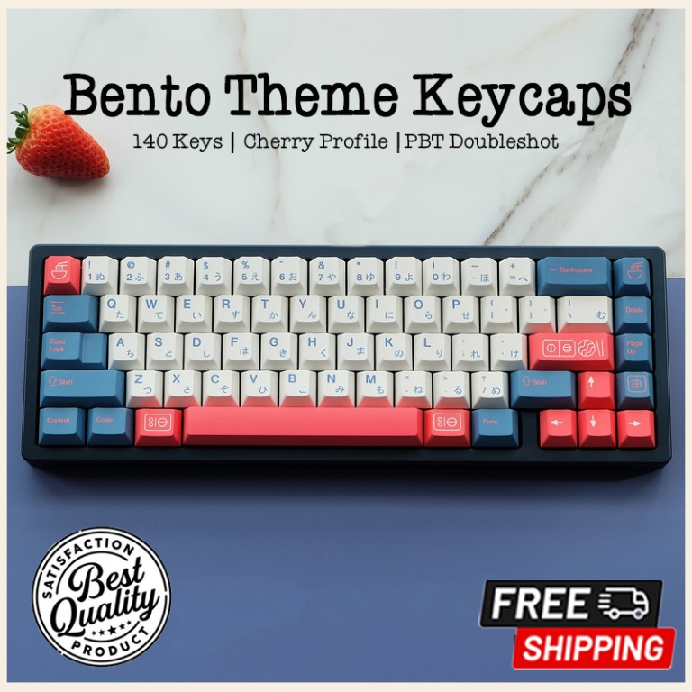 Bento Theme Japanese Keycaps | Cherry Profile | PBT Dye Sub, Computers ...